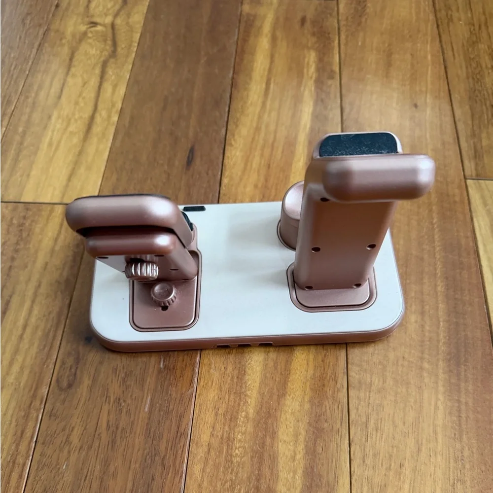 3-in-1 Rose Gold Charging Stand DOES NOT COME WITH CORDS - NEED CORDS